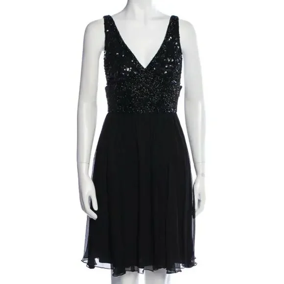rachel gilbert black sequin dress Rachel Gilbert Arlie Gown main image 1